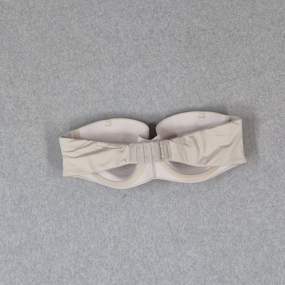 PINK Victoria's Secret Women Bra 34B Beige Lightly Lined Strapless Underwired